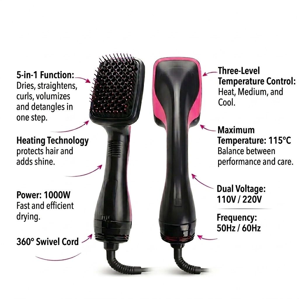 5-in-1 Hair Dryer Brush
