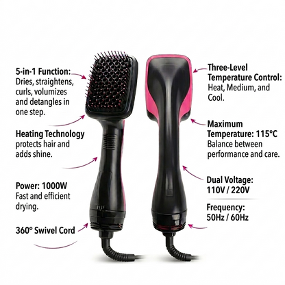 5-in-1 Hair Dryer Brush